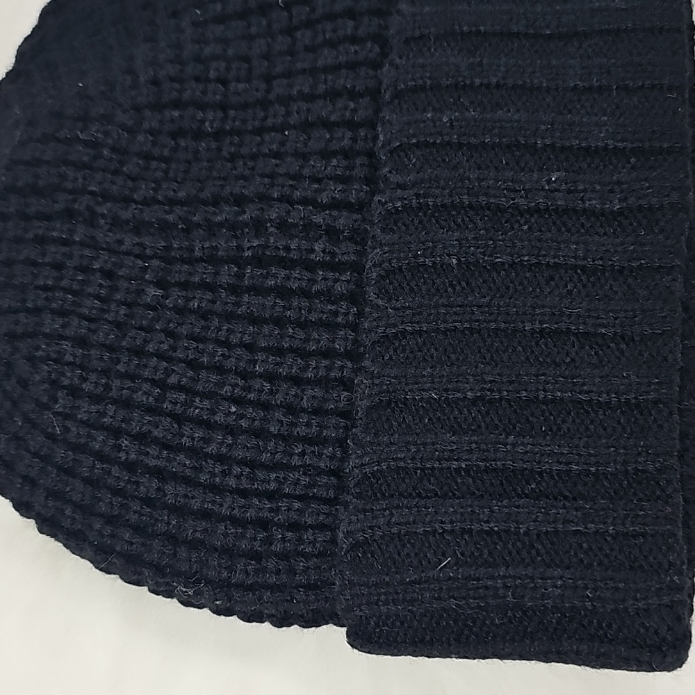Michael Kors Black Knit Beanie Hat View 4